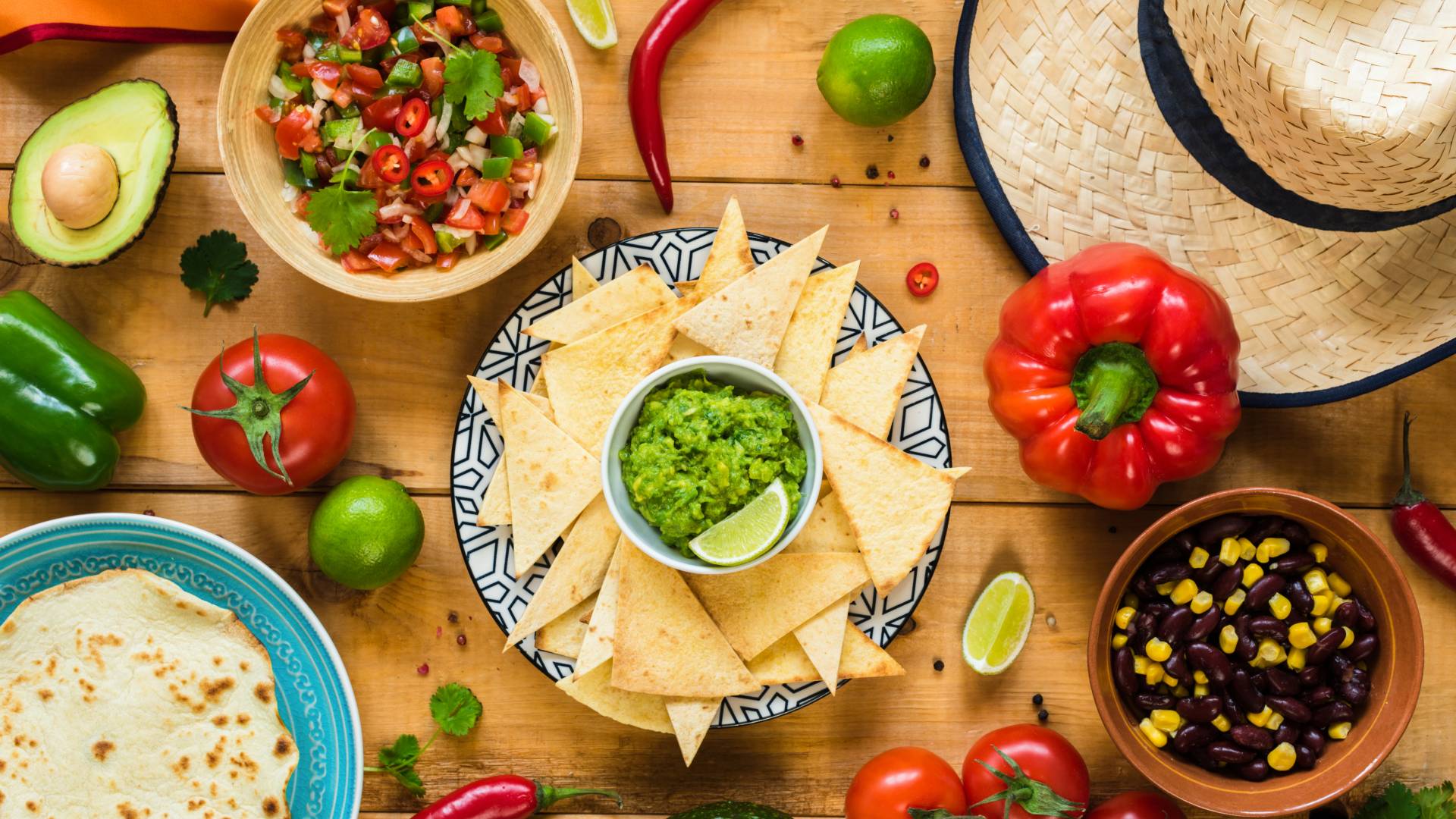 salsa chips tortillas